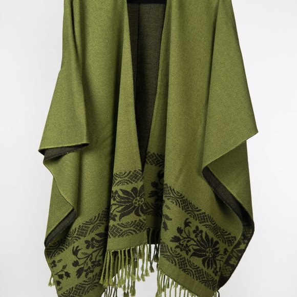 ANDEAN Alpaca PONCHO, Unisex, Artisanal Free Ship - Picture 12 of 12